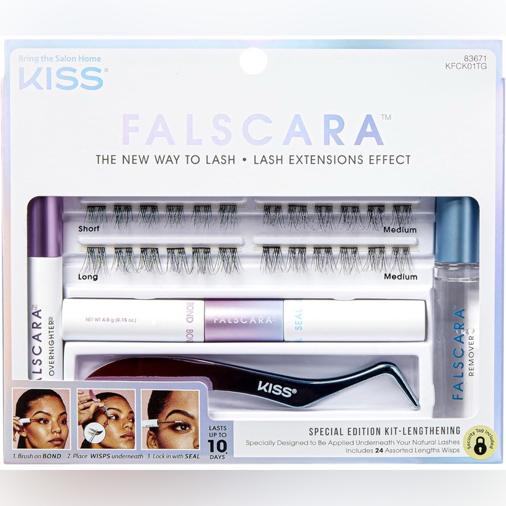 Kiss Falscara Lashes - Special Edition Kit - Lengthening Wisps